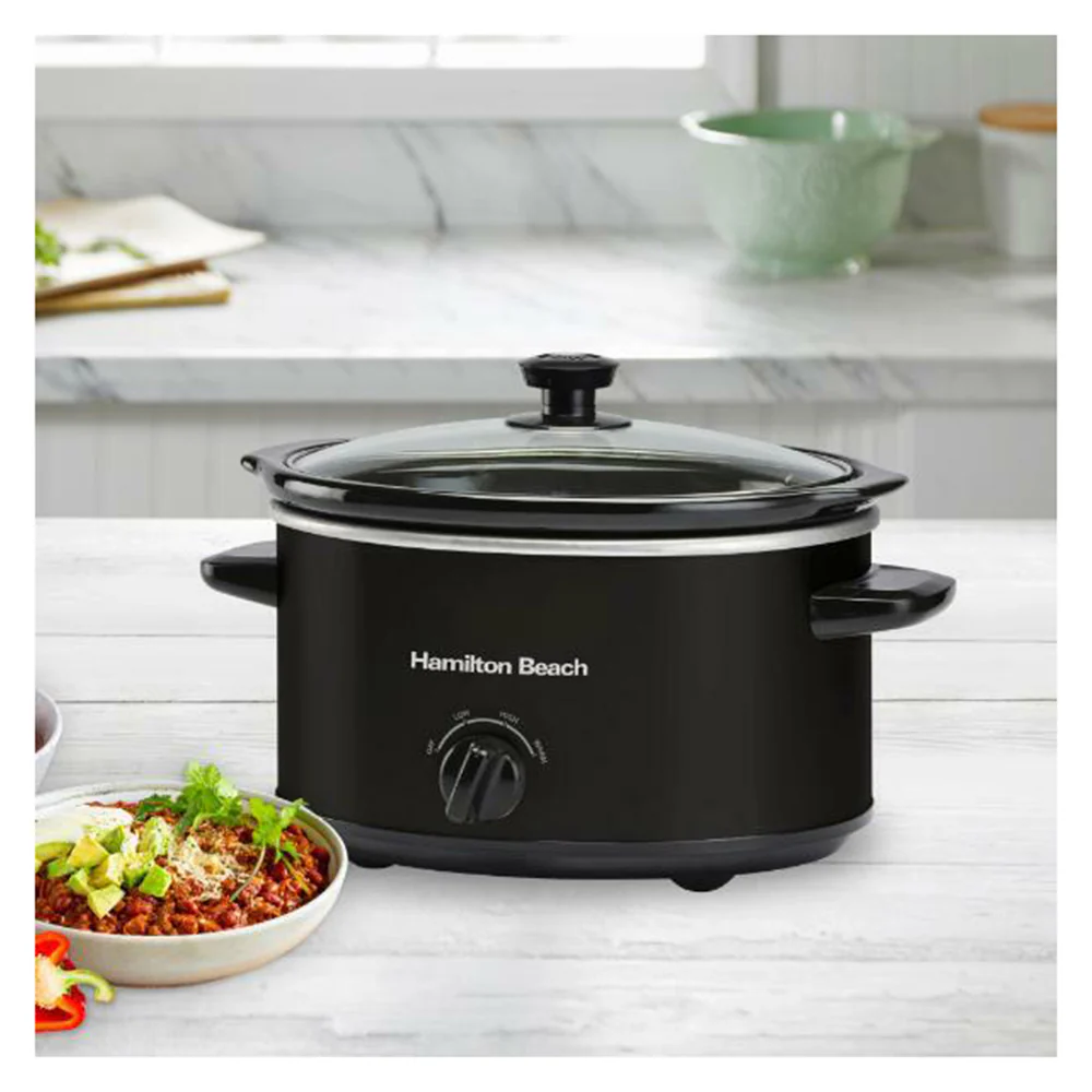 HamiltonBeach 3.5L Black Slow Cooker - Image 2