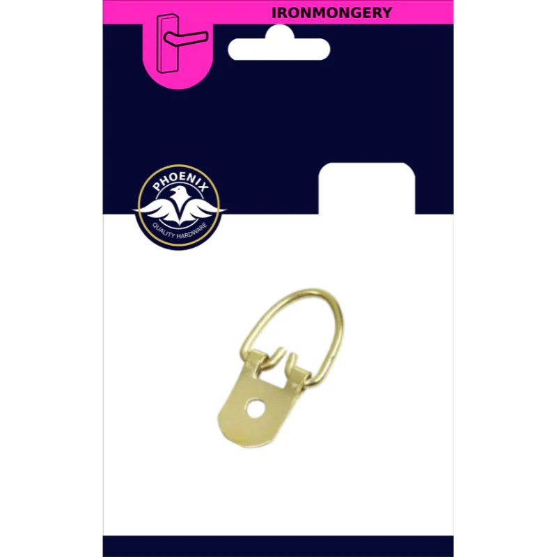 Heavy Duty Brass Picture Hanger - 3 Pack