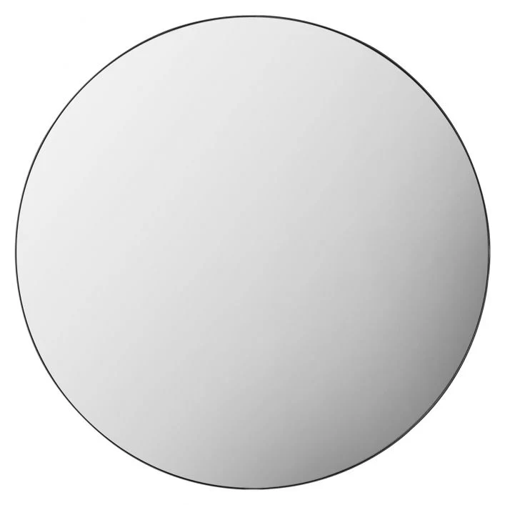 Hayle Round Mirror - Black