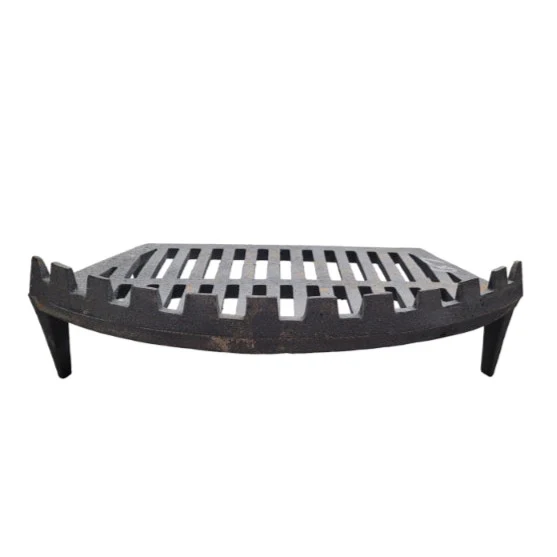 Heavy Duty Cast Iron 20 Inch Round Front Fire Grate with Legs - Image 3