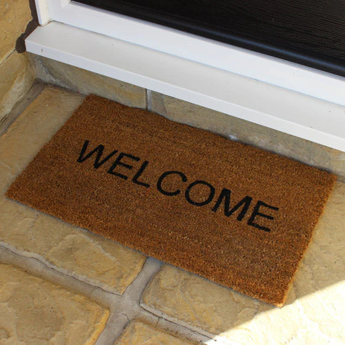 Heavy Duty Welcome Door Mat 100% Coir 60cm x 33.5cm - Image 2