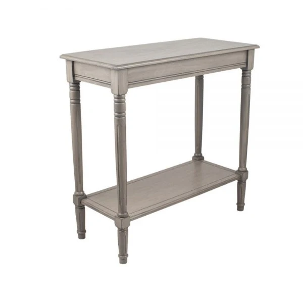 Heritage Taupe Pine Wood Console Table
