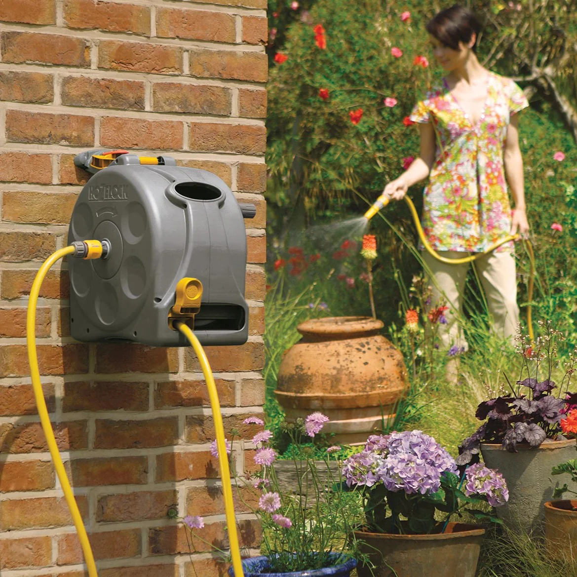 Hozelock Compact Hose Reel with 25m Hose - Image 2