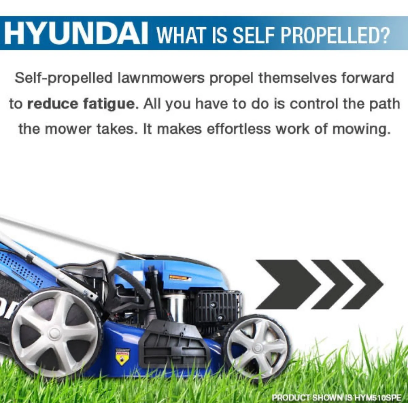 Hyundai 17" Self Propelled Lawnmower 139cc - Image 13