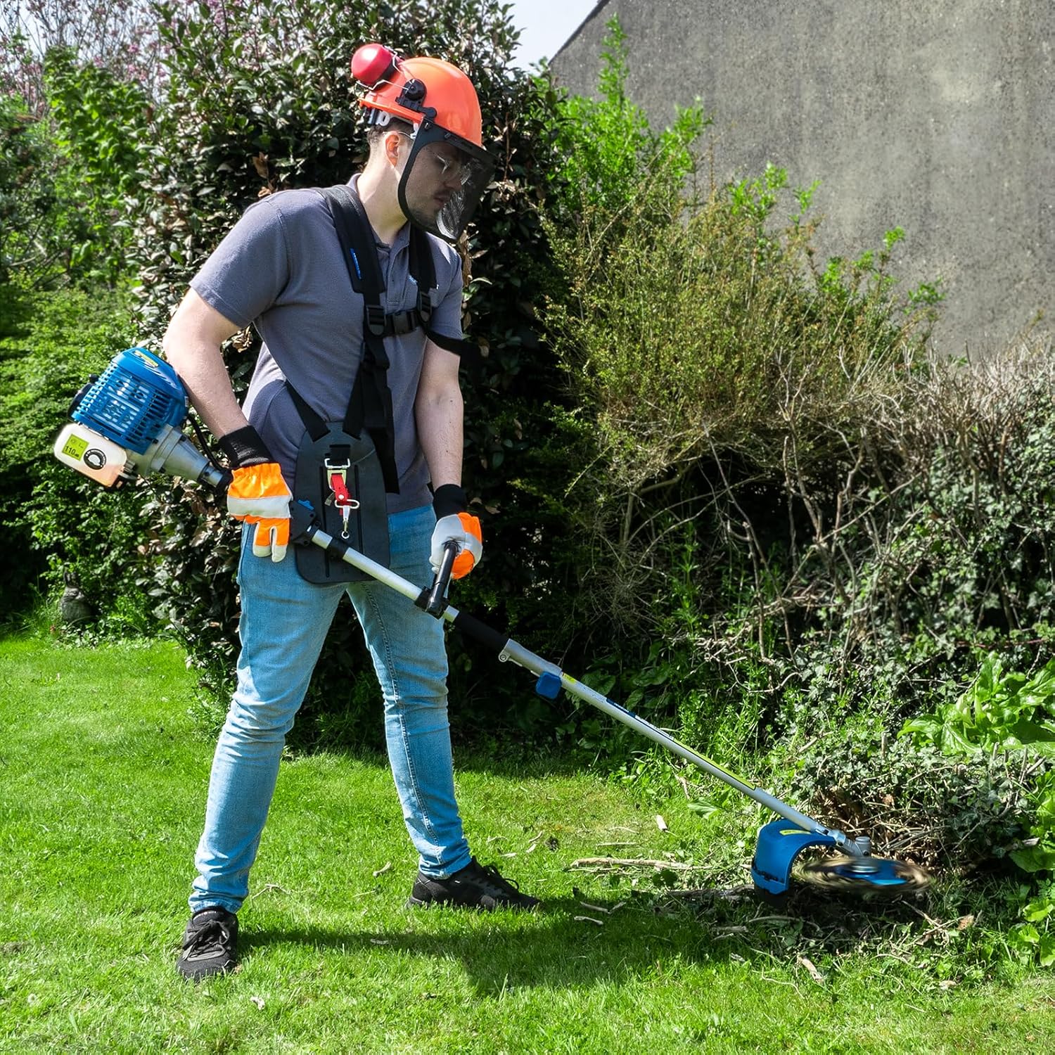 Hyundai 52cc Petrol Garden Multi Tool - Hedge trimmer, Brushcutter, Saw - Image 11