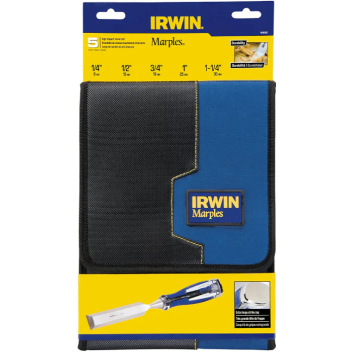 Irwin Marples Set of 5 Soft Touch Chisels – High Impact - Image 2