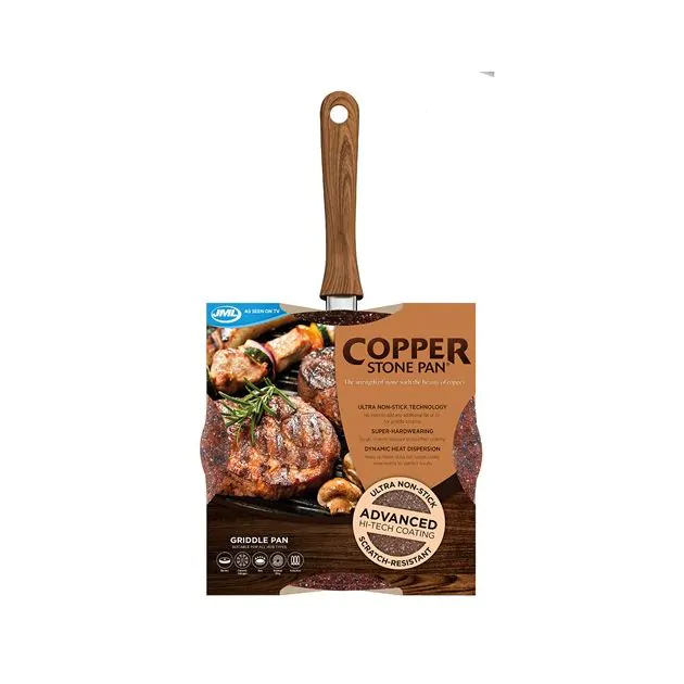 JML Copper Stone 28cm Griddle Pan - Image 5
