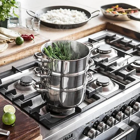 Judge Stainless Steel Steamer 3 Tier 24cm - Image 3