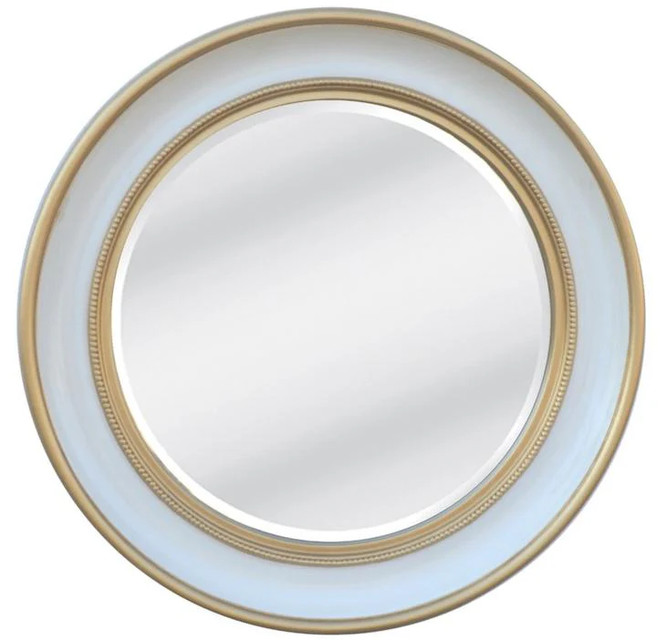 Kent Round Cream and Gold Mirror