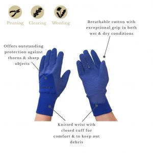 Kent & Stowe Navy Ultimate All-Round Gardening Gloves - Large - Image 2