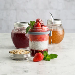 Kilner® Breakfast Jar Set – 0.35 Litre with Spoon - Image 4