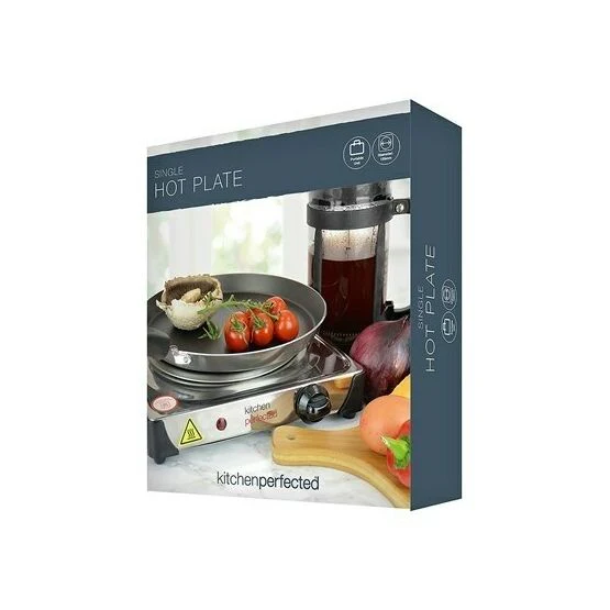 Kitchen Perfected 1500w Single Hotplate - Stainless Steel - Image 3