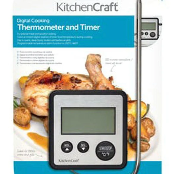 KitchenCraft Digital Cooking Thermometer and Timer - Image 2
