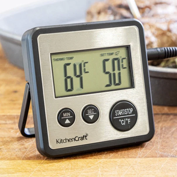 KitchenCraft Digital Cooking Thermometer and Timer - Image 3