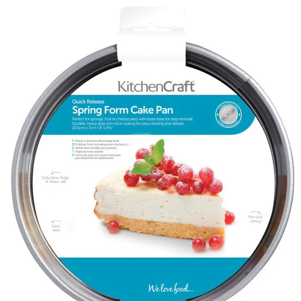 KitchenCraft Non-Stick 20cm Loose Base Spring Form Cake Pan - Image 5