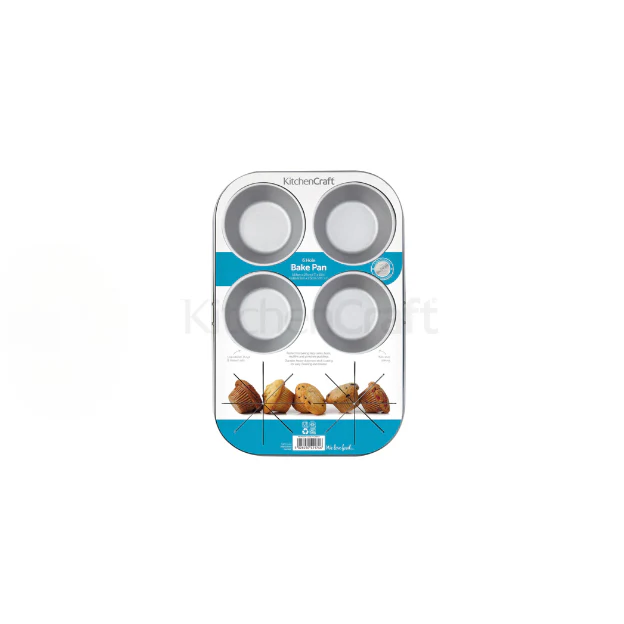 KitchenCraft Non-Stick 6 Cup Baking Pan