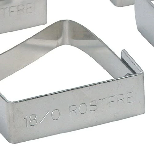 KitchenCraft Set of 4 Stainless Steel Table Cloth Clips - Image 3