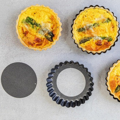 KitchenCraft Set of Four Non-Stick Mini Fluted Flan Tins - Image 5