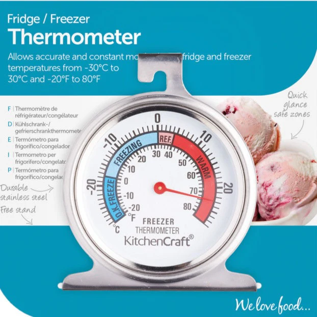 KitchenCraft Stainless Steel Fridge Thermometer - Image 4