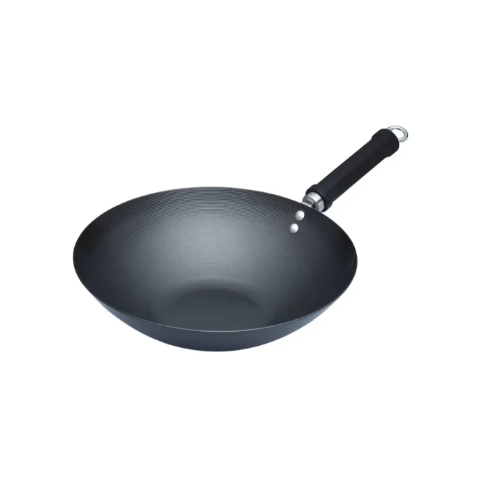 KitchenCraft World of Flavours Oriental Carbon Steel 30cm Non-Stick Wok