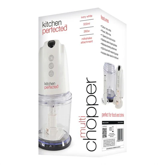 KitchenPerfected 260w Multi Chopper - Cream/Black - Image 3