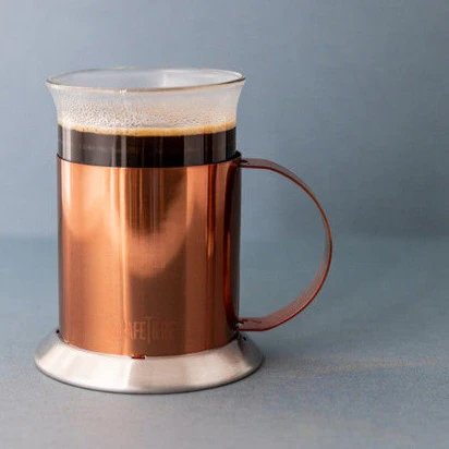 La Cafetière Copper Coffee Mugs, Set of 2, Stainless Steel - Image 3
