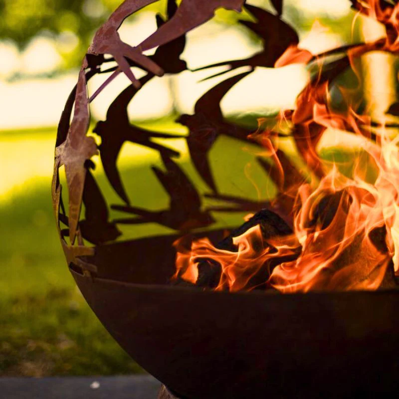 La Hacienda Chiminea Fire Pit - Swallows Design - Image 4