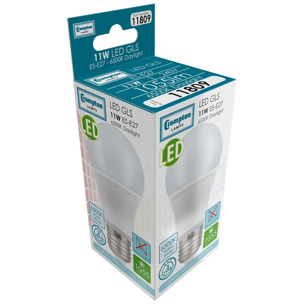LED GLS Thermal Plastic • 11W • 6500K • ES-E27 - Image 2