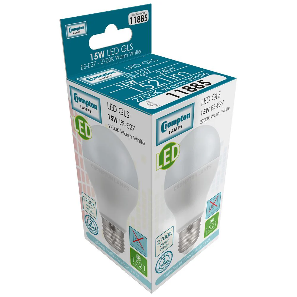 LED GLS Thermal Plastic • 15W • 2700K • ES-E27 - Image 2