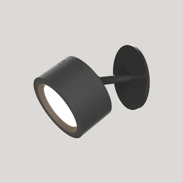 Black LED Rechargeable Battery Operated Wall Light
