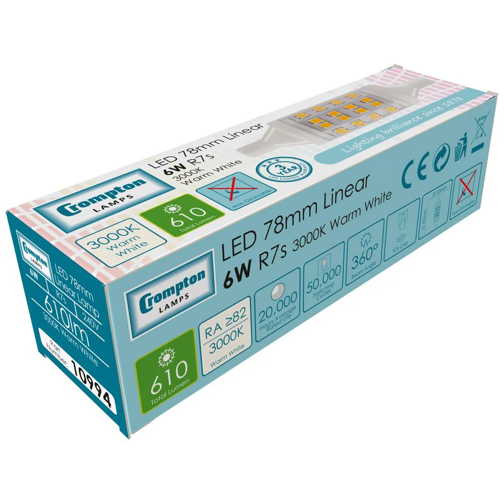 LED Linear • 6W • 3000K • R7s - Image 2