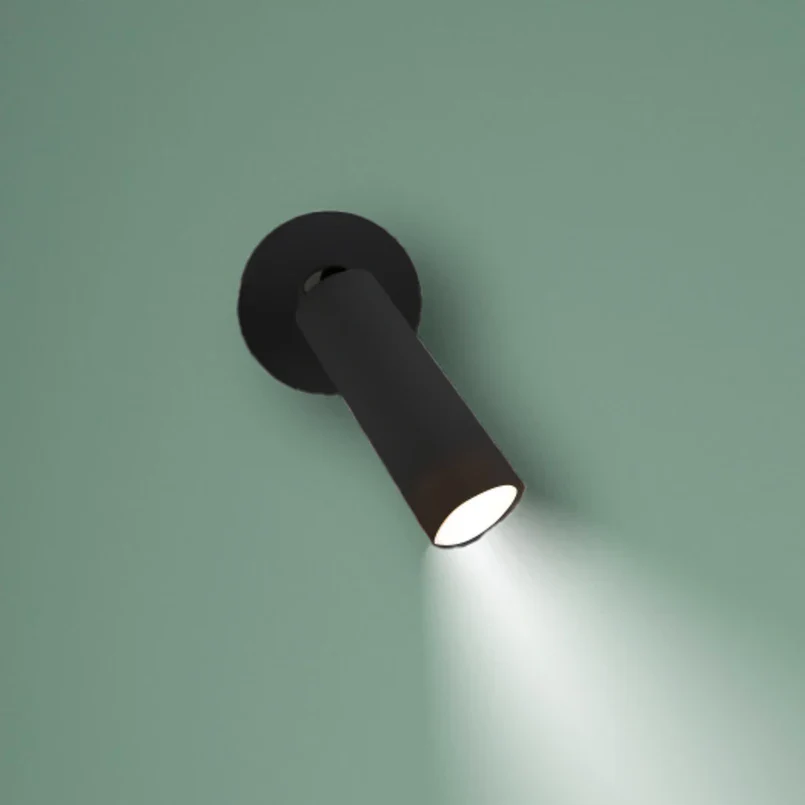 Black LED Rechargeable Battery Operated Wall Light - Image 3