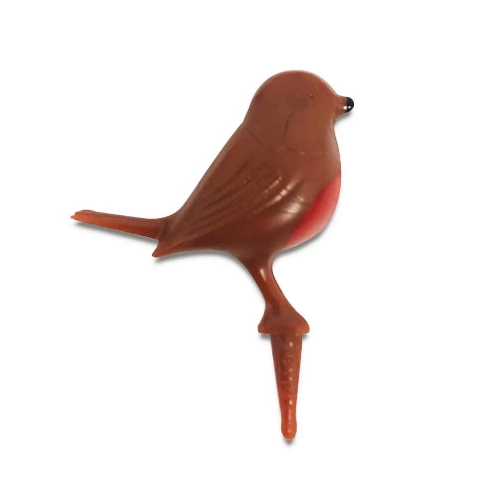 Light Brown Plastic Robin Cake Topper 25mm