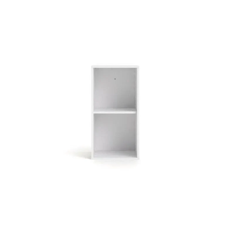 Linate Bookcase 2x1 Matt White - Image 2