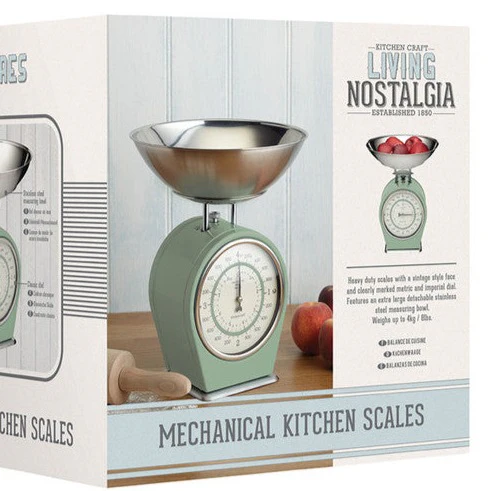Living Nostalgia Mechanical Kitchen Scales - English Sage Green - Image 3