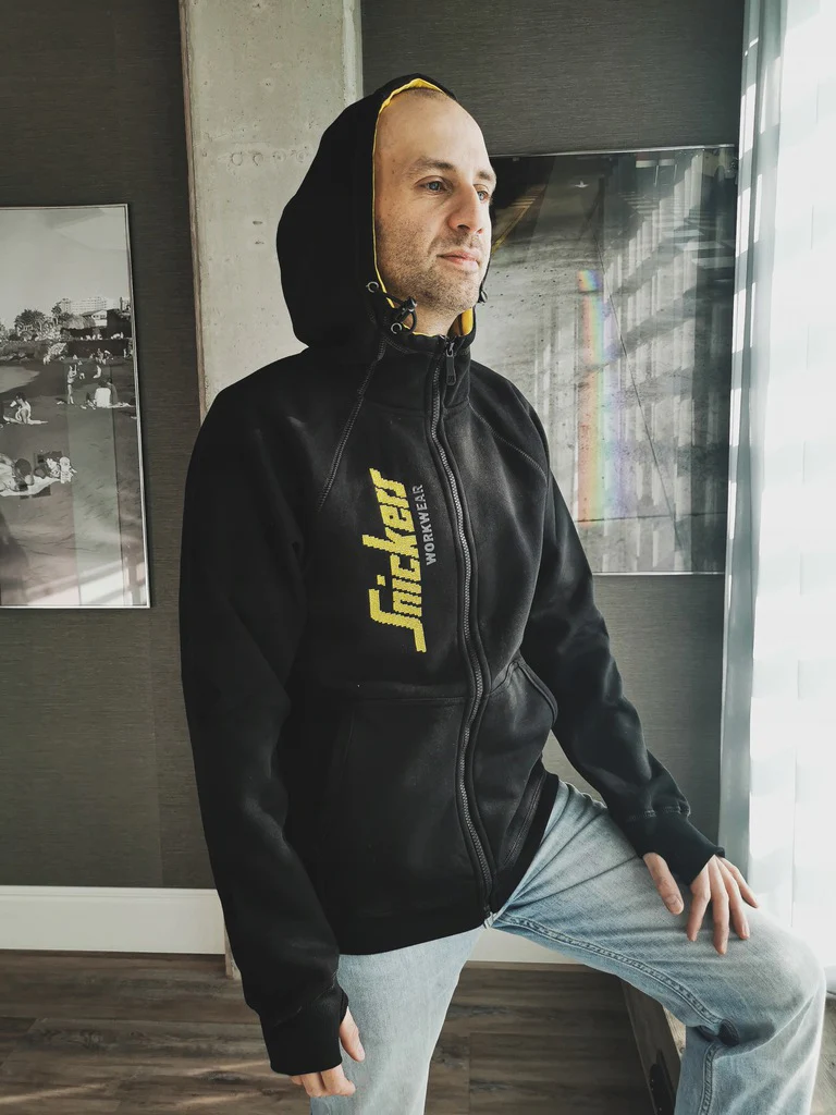 Snickers 2888 Logo Zipped Hoodie | Snickers Hoodies - Image 5