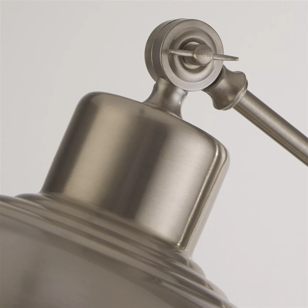 Macbeth Floor Lamp - Satin Silver Metal - Image 2
