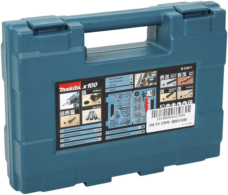 Makita Hex Shank Drill & Screwdriver Bit Accessory 100 Piece Set - Image 3