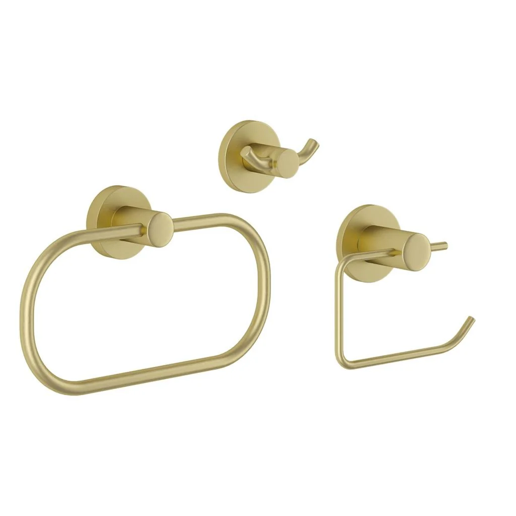 Malmo Gold 3 Piece Set (Roll, Ring and Hook)