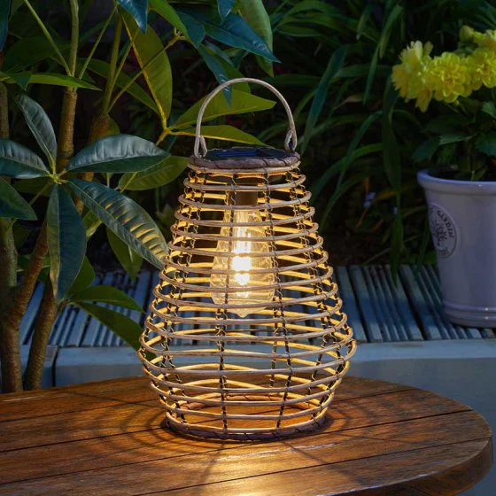 Maris Rattan Solar Lantern