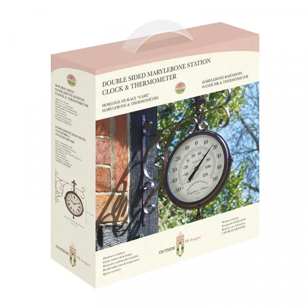 Marylebone Station Wall Clock & Thermometer - Image 4