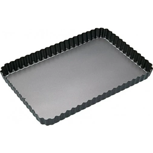 MasterClass 31cm x 21cm Loose Base Fluted Rectangular Flan Tin
