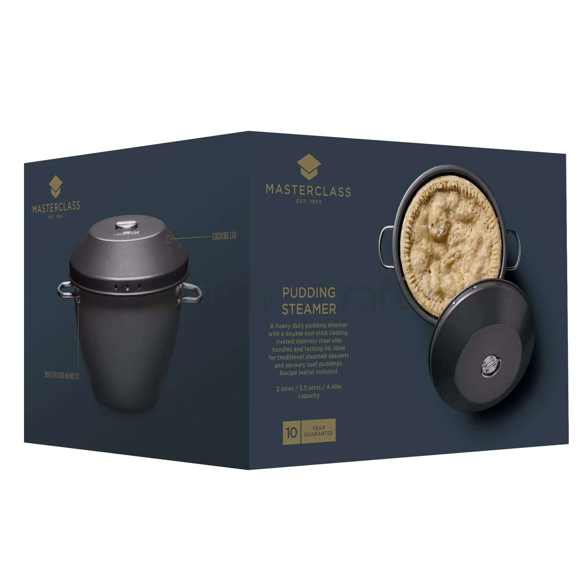 MasterClass Non-Stick 2 Litre Pudding Steamer - Image 3