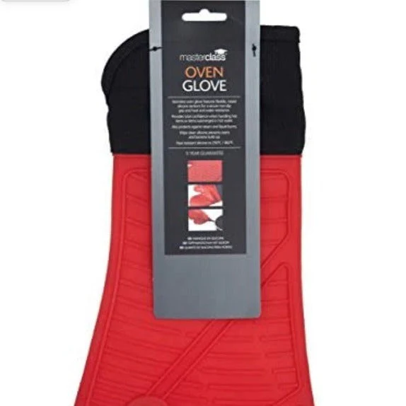 MasterClass Silicone Oven Glove - Red - Image 3