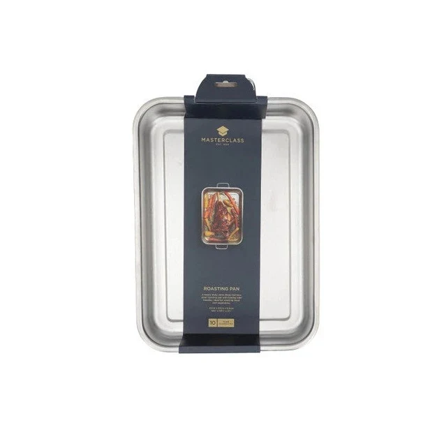 MasterClass Stainless Steel Heavy Duty 37cm x 27cm Roasting Pan - Image 2