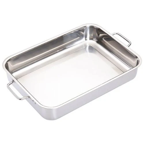 MasterClass Stainless Steel Heavy Duty 37cm x 27cm Roasting Pan - Image 6