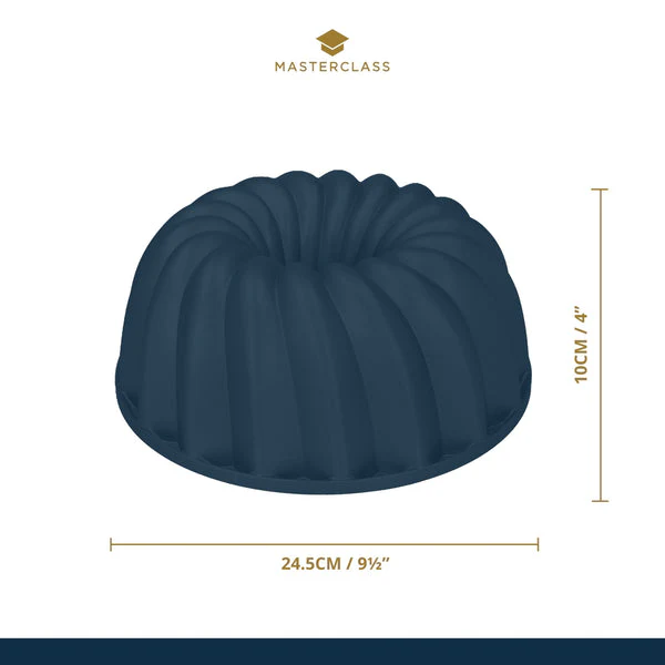 MasterClass Cast Aluminium Decorative Swirl Cake Tin 24cm - Image 3