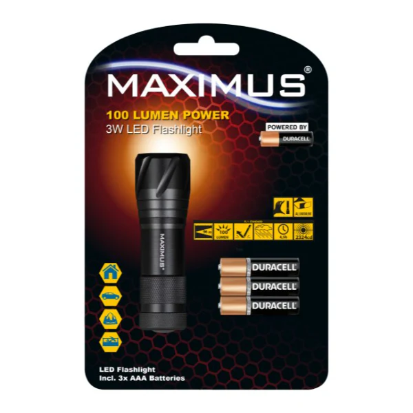 Maximus LED Flashlight 3W 100lm - Image 2