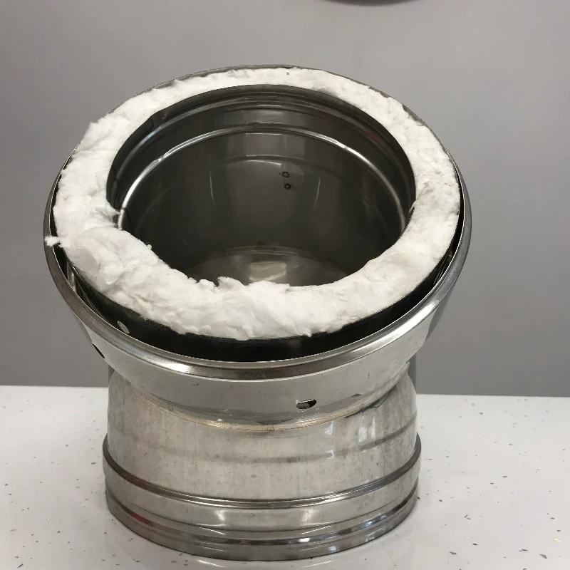 MI-Flues 150mm 45 Bend Twin Wall Insulated Chimney Flu - Image 3