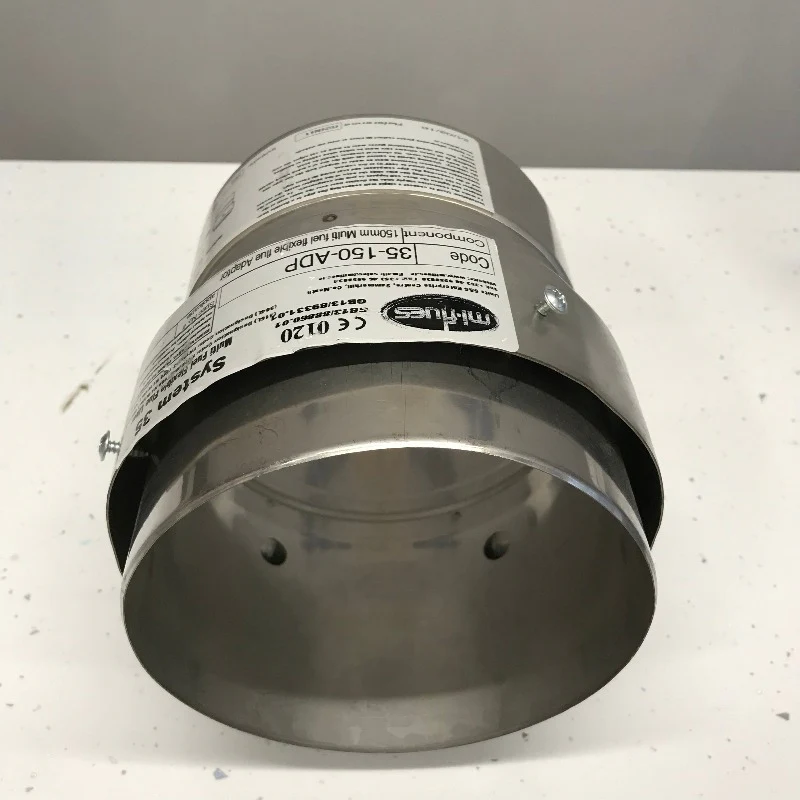 Mi-Flues System 35 Start Off Adaptor for Multi-Fuel Flexible Pipe Liner 150mm - Image 2